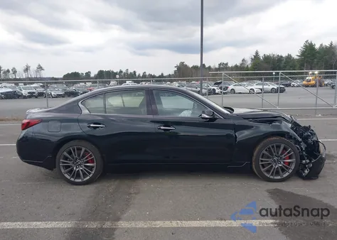 2024 Infiniti Q50 Red Sport 400 Awd z USA, uszkodzony, nr VIN JN1FV7DR2RM680442